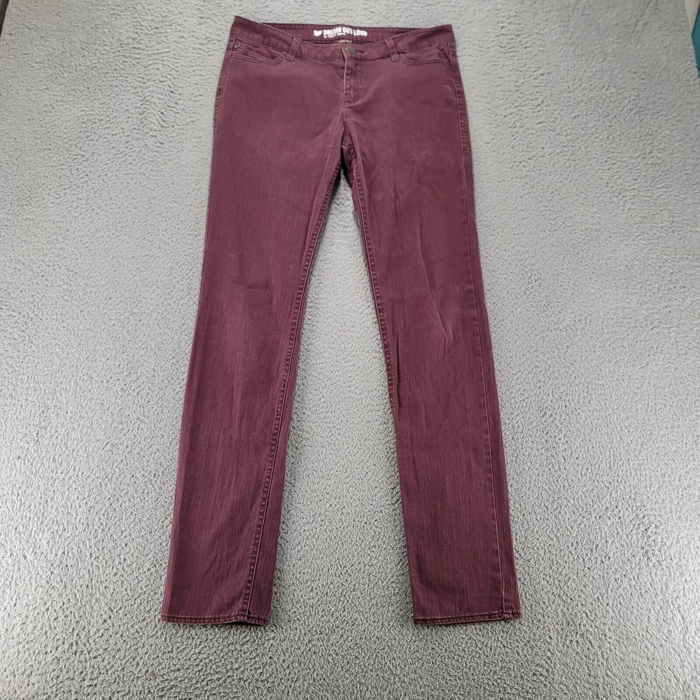 Dream Out loud by Selena gomez Jeans Womens 30x29 Maroon Straight Music Comfort